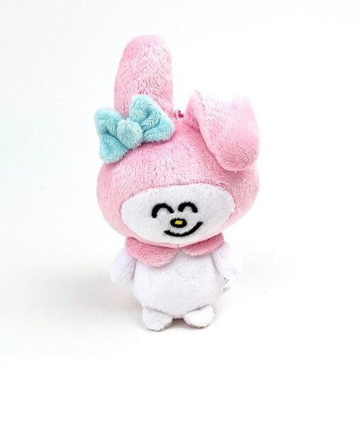 サンリオ マイメロディ おえかきさん×さんりおきゃらくたーず ボールチェーンマスコット ぬいぐるみ ピンク