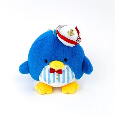 サンリオ タキシードサム バースデー マスコット キーホルダー ボールチェーン ぬいぐるみ ブルー