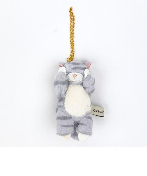 りぶはあと くびねっこ マスコット サバトラ ボールチェーン キーホルダー ぬいぐるみ