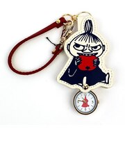 ムーミン ダイカットレザーキーチェーンウォッチ リトルミー 時計 ネイビー