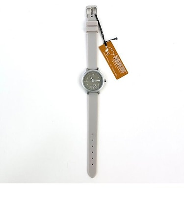 スヌーピー ラインアートラバーウォッチ PEANUTS 腕時計 グレー