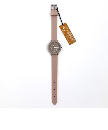 スヌーピー ラインアートラバーウォッチ PEANUTS 腕時計 ベージュ