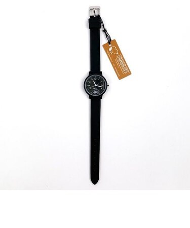 スヌーピー ラインアートラバーウォッチ PEANUTS 腕時計 ブラック