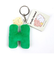 スタジオハヌル イニシャルマスコット H キーホルダー グリーン