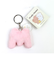 スタジオハヌル イニシャルマスコット M キーホルダー ピンク