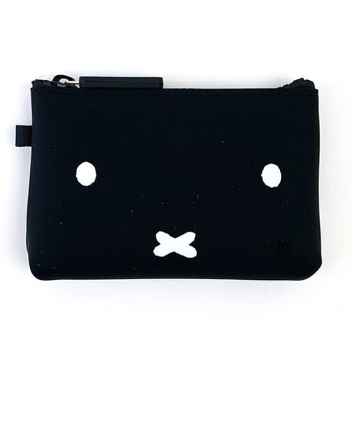 ミッフィー NUU-small シリコンポーチ フェイスブラック