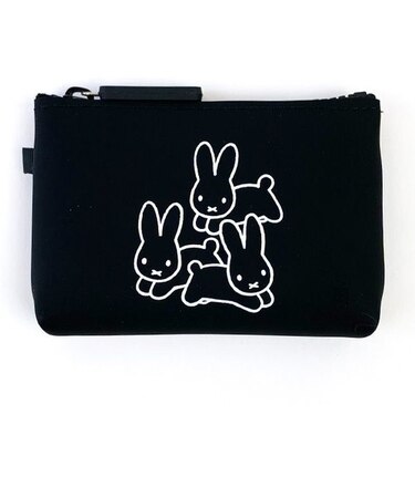ミッフィー NUU-small シリコンポーチ うさぎ ブラック