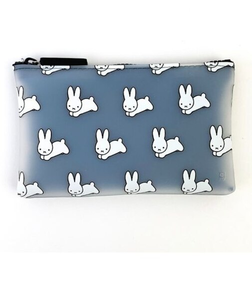 ミッフィー NUU クリア シリコンポーチ うさぎ ホワイト