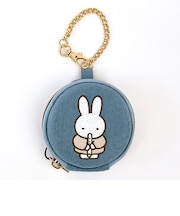 ミッフィー miffy コインケース (ブルー) 小物入れ ミニポーチ イヤホンケース