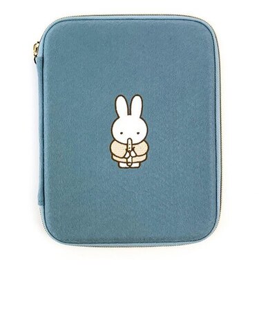 ミッフィー miffy マルチポーチ (ブルー) 母子手帳ケース 通帳ケース
