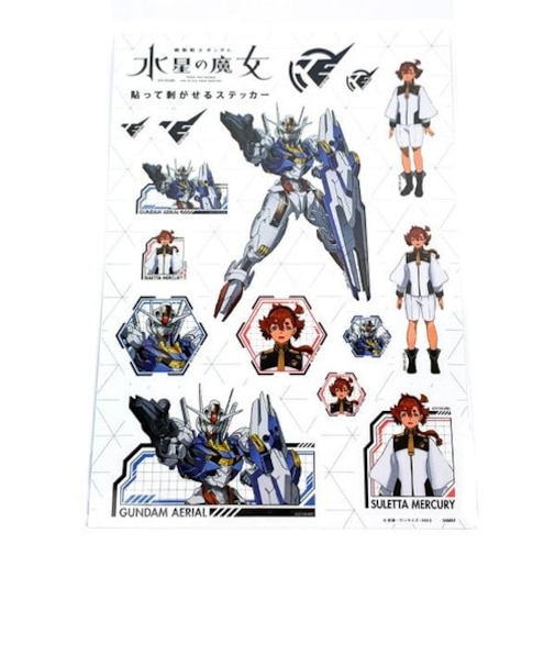 機動戦士ガンダム 水星の魔女 貼って剥がせる ステッカー スレッタマーキュリー シール デコ