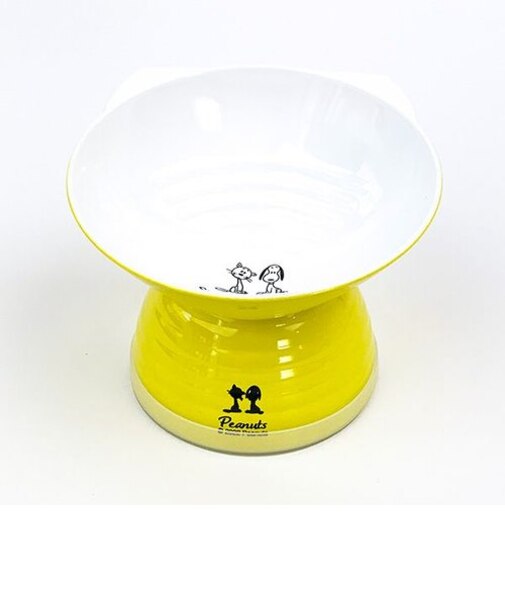 スヌーピー 猫 フードボウル イエロー スヌーピー ファーロン 皿 餌 ご飯 ペット ネコ
