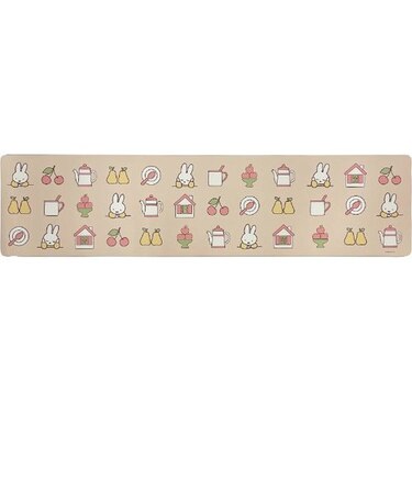 ミッフィー miffy アイコン ロングマット Dick Bruna キッチン ベージュ
