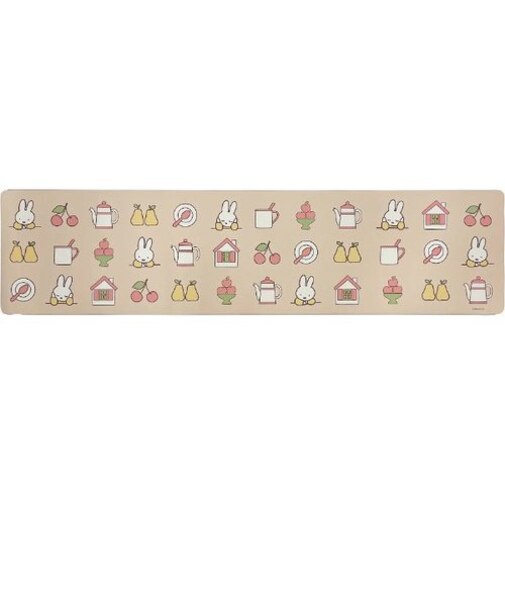 ミッフィー miffy アイコン ロングマット Dick Bruna キッチン ベージュ