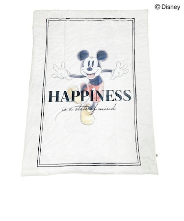 ディズニー ミッキーマウス 肌掛けふとん 寝具 100周年 ホワイト