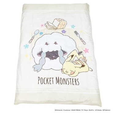ポケットモンスター 掛ふとんカバー ジュニアサイズ 寝具 ベージュ
