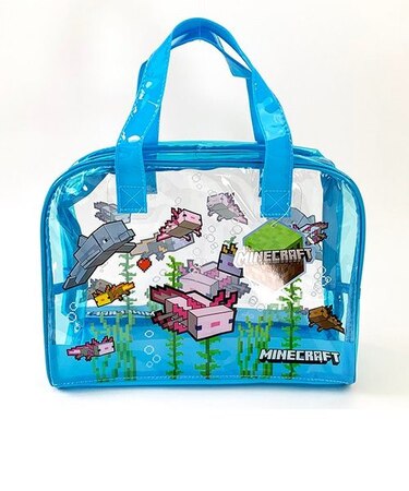 マインクラフト Minecraft ビニールトート 水中 トートバッグ サマー アウトドア プール