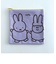 ミッフィー miffy スクエアポーチ 小物入れ パープル 日本製