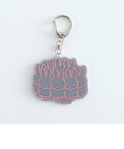 ミッフィー miffy キーホルダー キーリング グレー 日本製