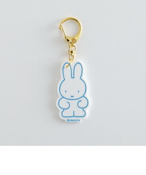 ミッフィー miffy キーホルダー キーリング ブルー 日本製