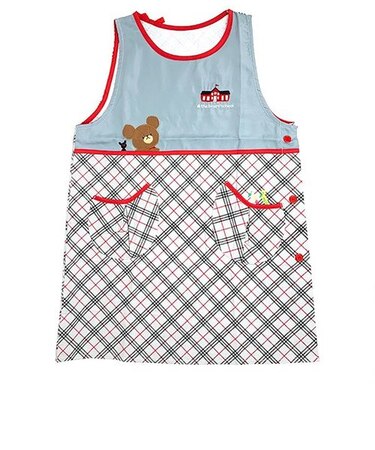 くまのがっこう エプロン エコール 割烹着 作業用エプロン 保育園 学校