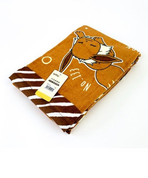 ポケットモンスター イーブイ バスタオル( M4832) ポケモン ブラウン お風呂