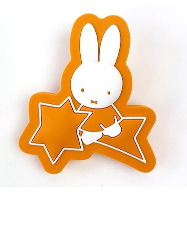 ミッフィー ラバークリップ star オレンジ 文具 事務用品