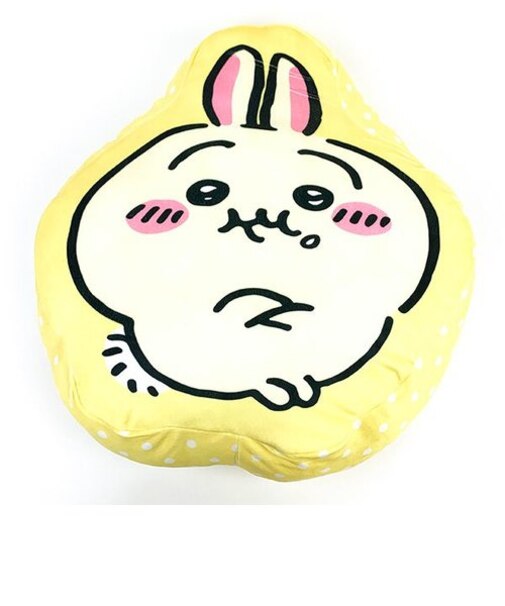 ちいかわ うさぎ プン もちもちまくらクッション インテリア イエロー