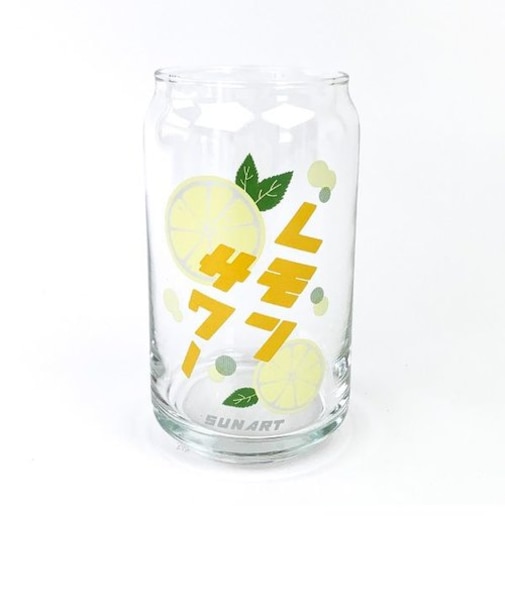 おもしろ食器 レモンサワー缶型グラス ガラスコップ  イエロー コップ SAN ART 日本製