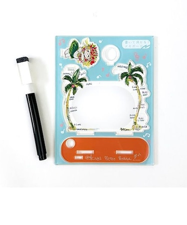 水森亜土 アクリルメモボード ヤシノキ