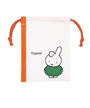 ミッフィー miffy ミニ巾着袋(ダーン) 絵本シリーズ ホワイト Dick Bruna 日本製