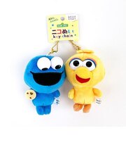セサミストリート ニコぬいキーホルダー クッキーモンスター&ビッグバード ぬいぐるみ マスコット