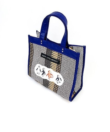 おさるのジョージ カラフルスクエアバッグ Curious George  ネイビー