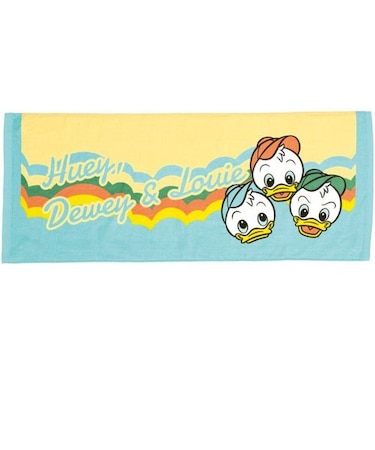 ディズニーレトロ フェイスタオル （ヒューイ・デューイ・ルーイ） Disney ライトブルー サマー 行楽