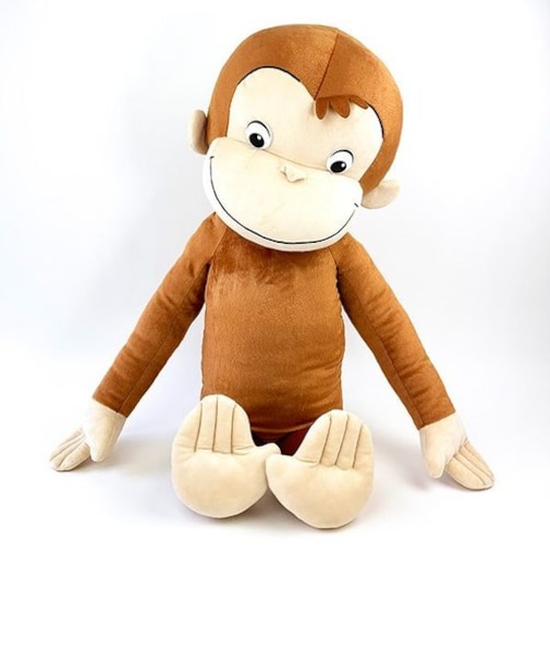 おさるのジョージ ジャンボぬいぐるみ インテリア ブラウン BIGサイズ