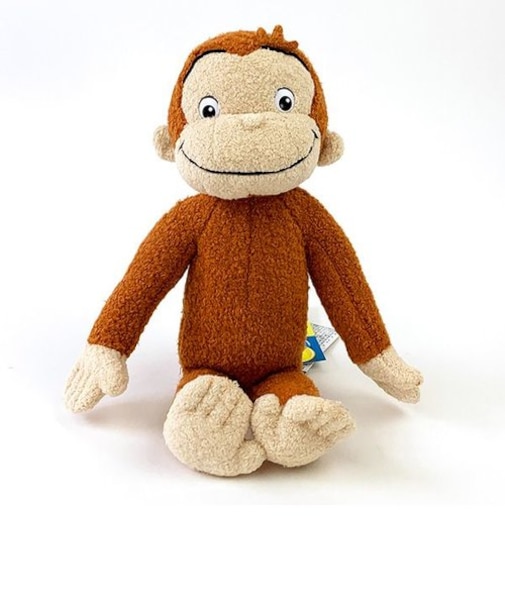 おさるのジョージ ぬいぐるみ Sサイズ アニメーションジョージ/ふかふか インテリア ブラウン