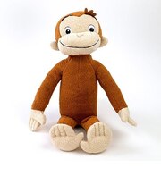 おさるのジョージ ぬいぐるみ Mサイズ アニメーションジョージ/ふかふか インテリア ブラウン