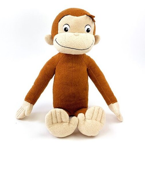 おさるのジョージ ぬいぐるみ Lサイズ アニメーションジョージ/ふかふか インテリア ブラウン