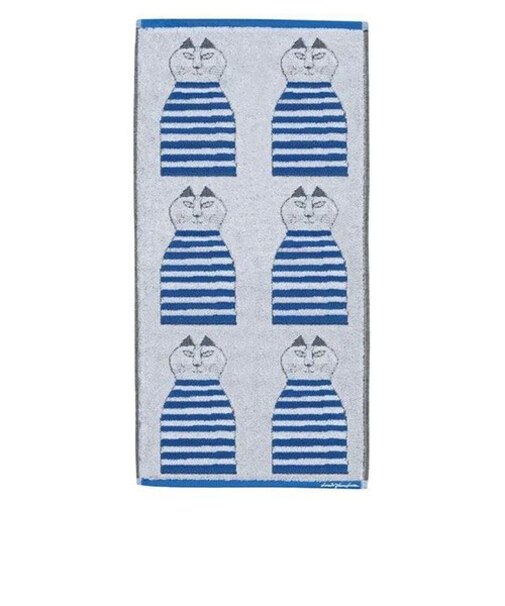 リサラーソン ミンミブルー バスタオル お風呂 ネコ