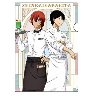 弱虫ペダル 純喫茶ver. 荒北・新開 A4クリアファイル