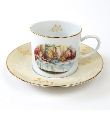 ディズニー 不思議の国のアリス カップ&ソーサーセット (アイボリー) キッチン ギフト