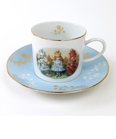 ディズニー 不思議の国のアリス カップ&ソーサーセット (ブルー) キッチン ギフト