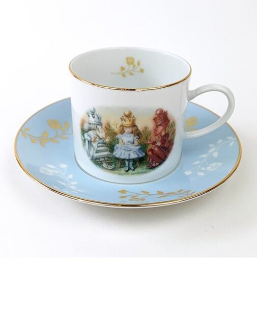 ディズニー 不思議の国のアリス カップ&ソーサーセット (ブルー) キッチン ギフト