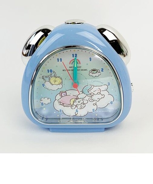 サンリオ おむすびクロック （おやすみ/シナモロール） ブルー 目覚まし時計