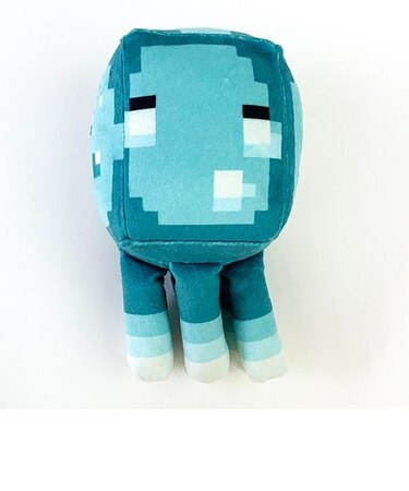 マインクラフト 蓄光ぬいぐるみ 発光するイカ マスコット 光る インテリア マイクラ