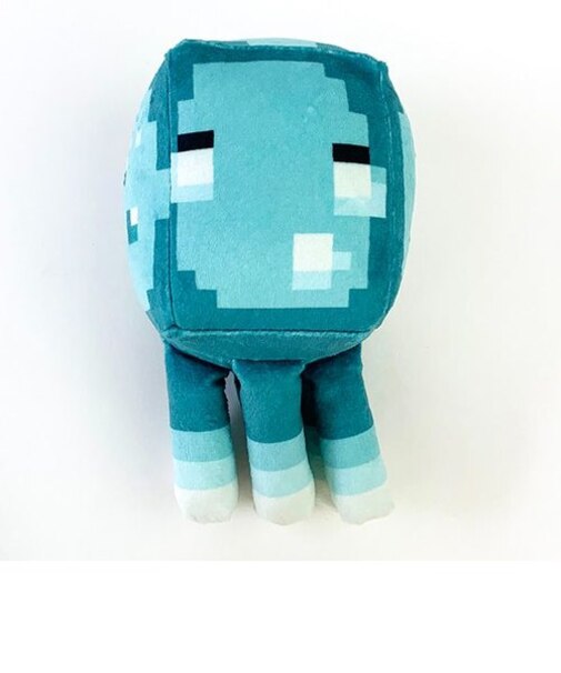 マインクラフト 蓄光ぬいぐるみ 発光するイカ マスコット 光る インテリア マイクラ