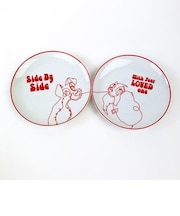 ディズニー レディ&トランプ ペアプレート 食器 キッチン 日本製 Disney