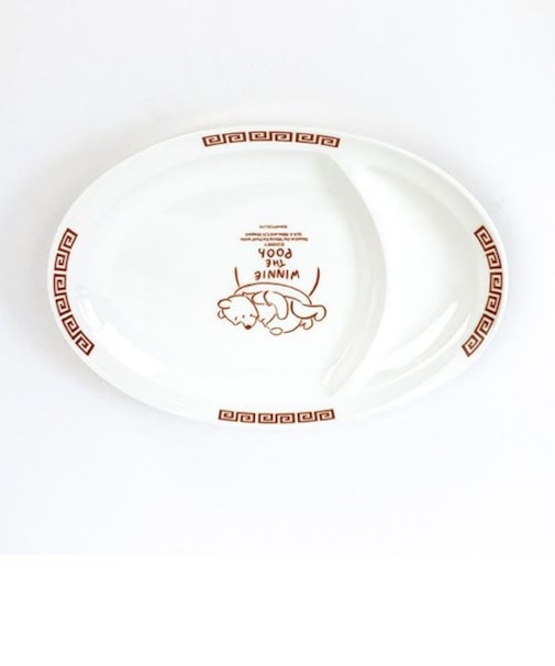 ディズニー プーさん 餃子皿 中華シリーズ 食器 キッチン 日本製 Disney