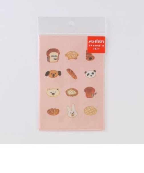 パンどろぼう おすそ分け袋 大 パンがずらり ピンク   日本製