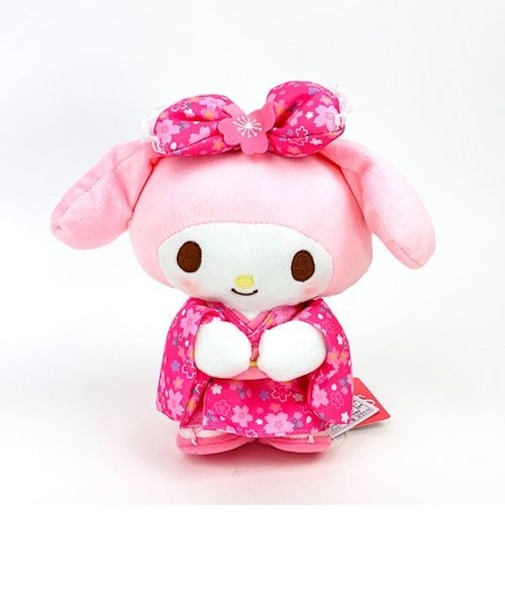 サンリオ ぬいぐるみ S 桜着物 マイメロディ マスコット 人形 インテリア 和風 着物